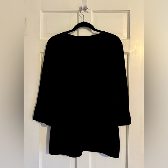 Jude Connally Audrey Black Tunic Top Lightweight Judecloth Black Size Large NWT - Picture 4 of 5